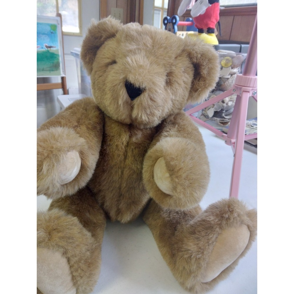 Vintage The Vermont Teddy Bear Co. Collectable Jointed Teddy Bear 1995/ 15 inch